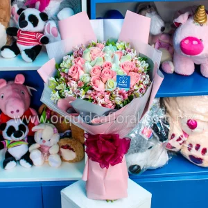 25 Rosas Pastel Deluxe