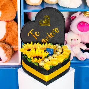 Sweet Heart Box 17 Pzs (Rosas Amarillas)